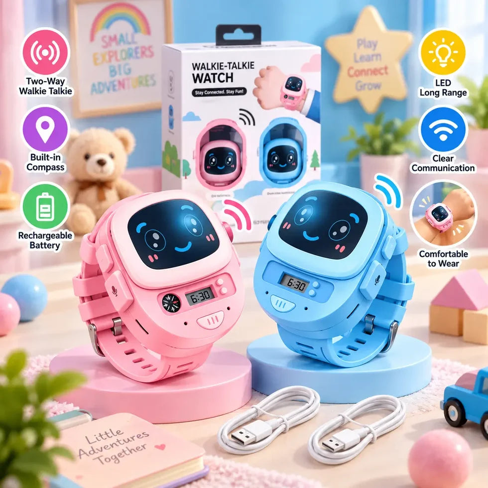 2-in-1 Digital & Smart Walkie-Talkie Watch for Kids
