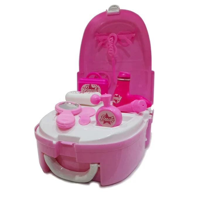 17 Pcs Makeup Backpack | Fairy Princess Dresser Backpack