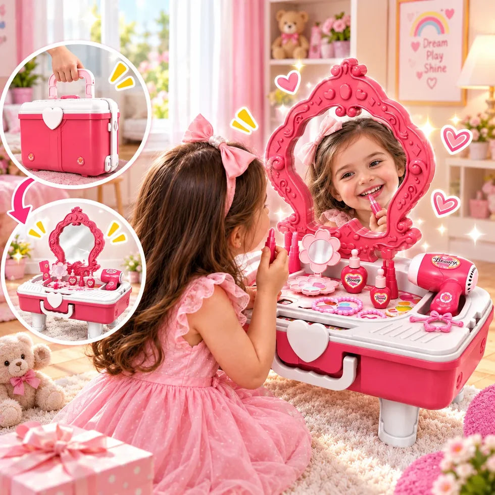 2 in 1 Draw-Bar Box Dressing Table Toys (6610-1)