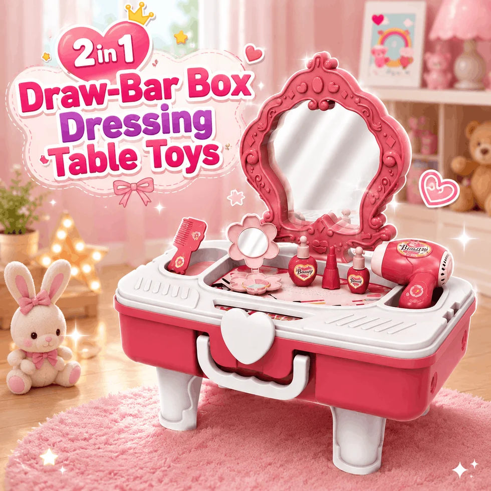 2 in 1 Draw-Bar Box Dressing Table Toys (6610-1)