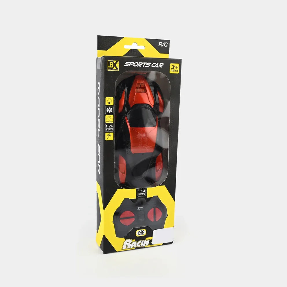 RC Bugatti Themed Fast Car With Rechargeable Batteries & Lightning Effect