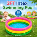2 FT - Intex Rainbow Swimming Pool For Kids (57107)