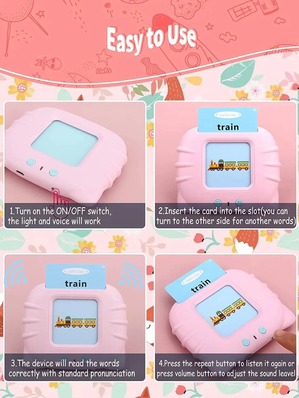 Education English & Urdu Talking Flash Cards Learning For Kids