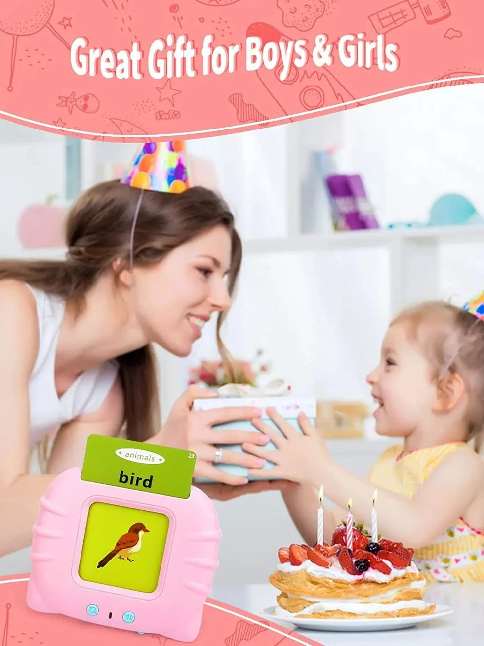 Education English & Urdu Talking Flash Cards Learning For Kids