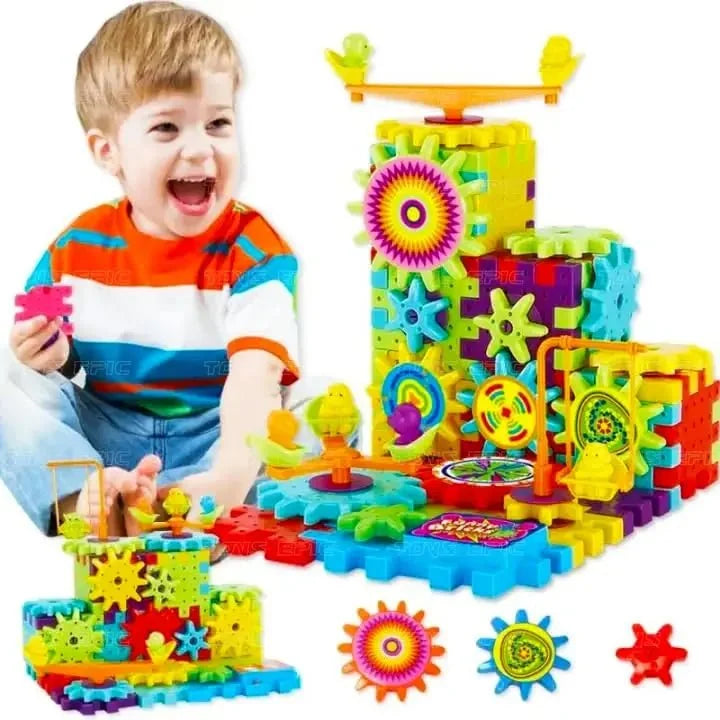 Electric Building Block Gear Toy (6021)