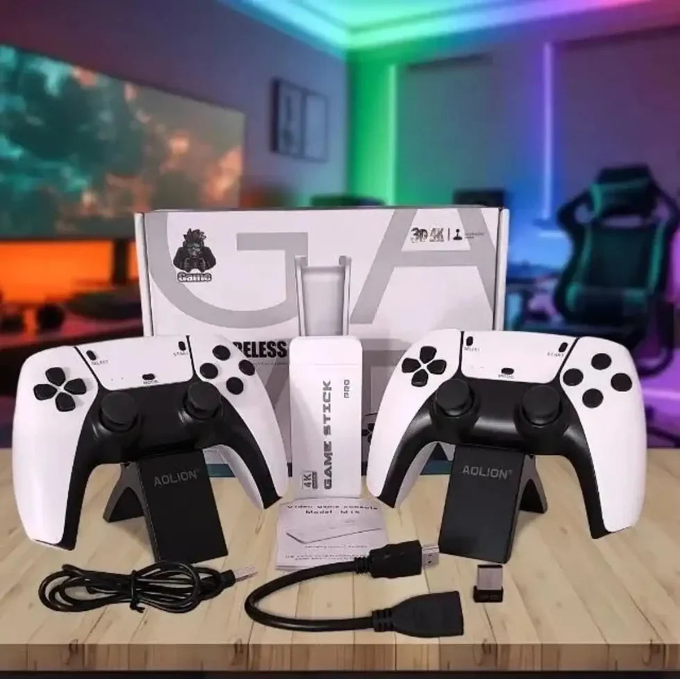 M15 4K Retro Game Stick with Dual Wireless Controllers