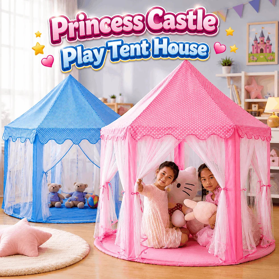 Princess Castle Play Tent House for Kids – Dreamy Playhouse for Your Little Princess (8899F)