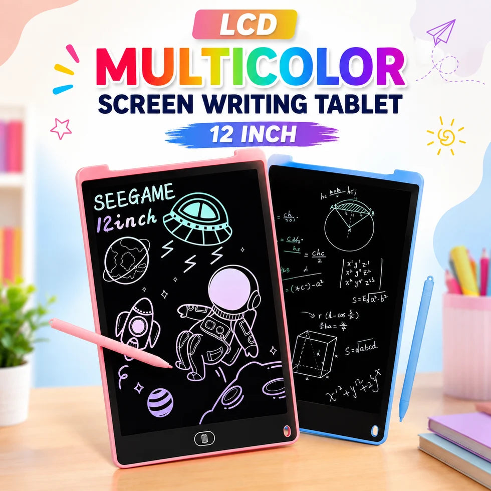 LCD Multicolor Screen Writing Tablet Erasable Writing Board